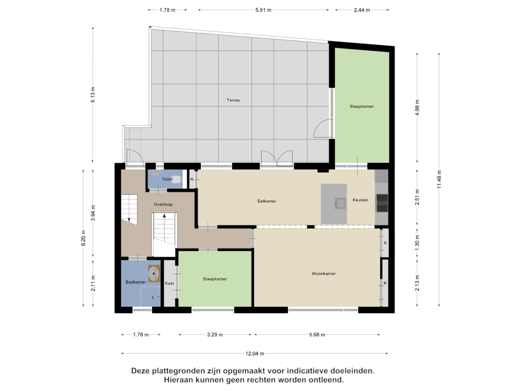 Bekijk plattegrond van Eerste Verdieping van Binnenvest 8