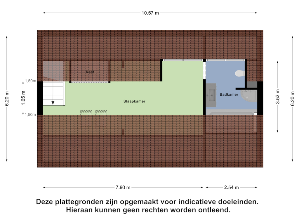 Bekijk plattegrond van Tweede Verdieping van Binnenvest 8