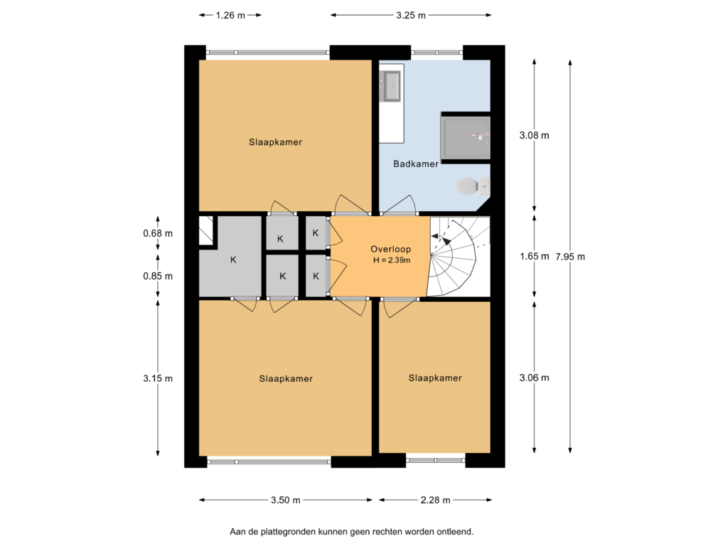 Bekijk plattegrond van 1e Verdieping van Verheulstraat 9