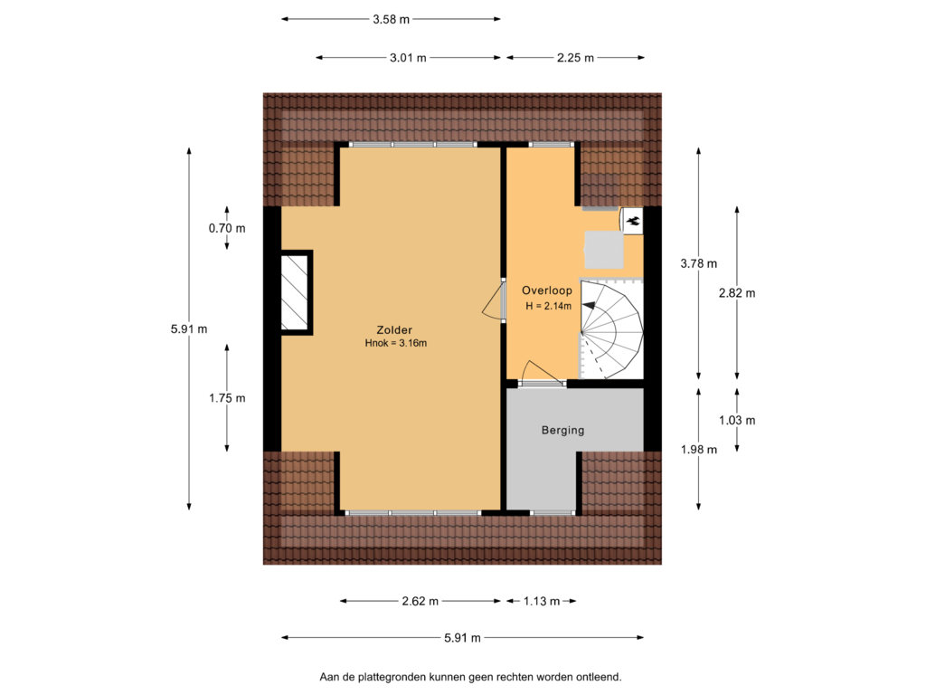 Bekijk plattegrond van 2e Verdieping van Verheulstraat 9