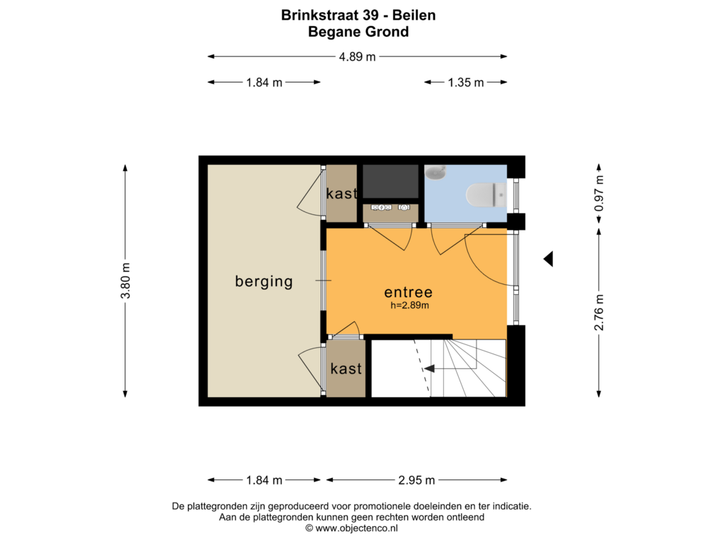 Bekijk plattegrond van BEGANE GROND van Brinkstraat 39