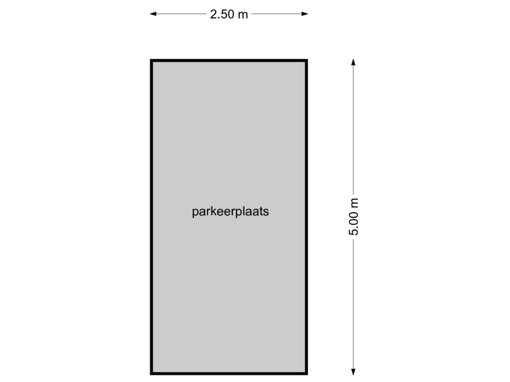 View floorplan of parkeerplaats of Curaçaostraat 21