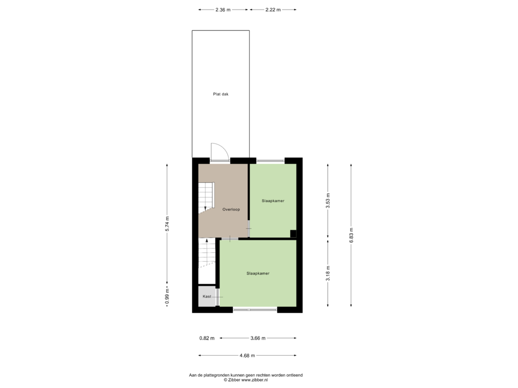 Bekijk plattegrond van Eerste Verdieping van Gammelkerstraat 29