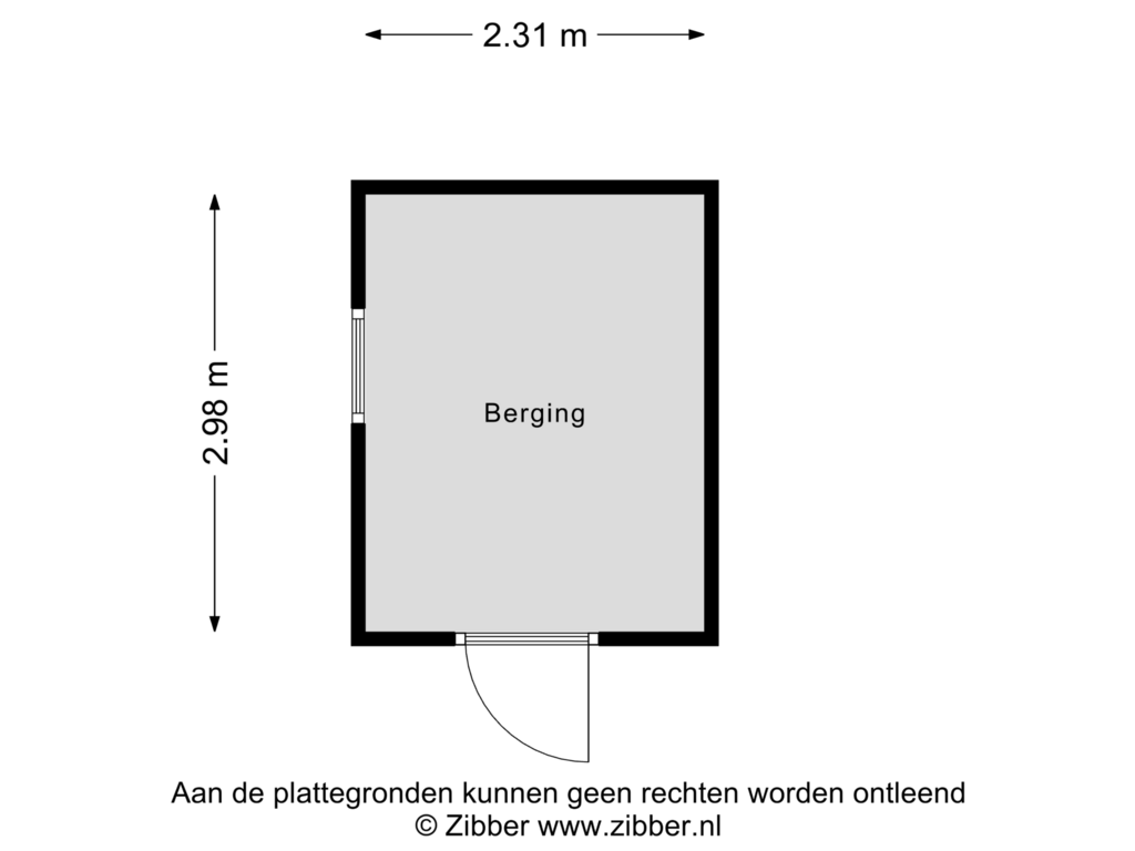 Bekijk plattegrond van Berging van Gammelkerstraat 29