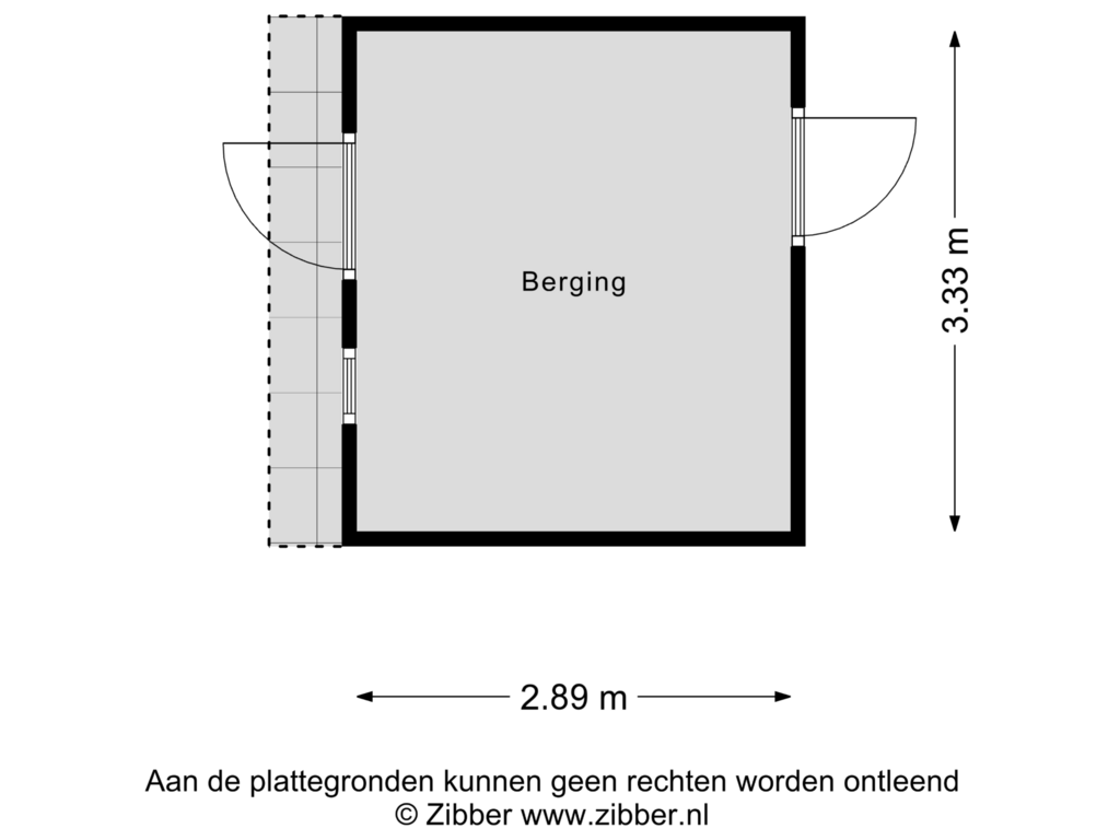 View floorplan of Berging of Wijngaardenlaan 23