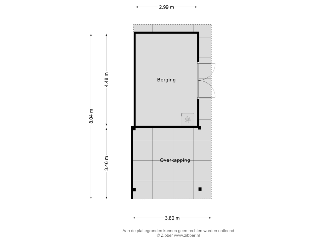 Bekijk plattegrond van Berging van Van Bongastrjitte 14