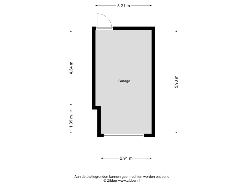 Bekijk plattegrond van Garage van Rosa Luxemburgpark 87