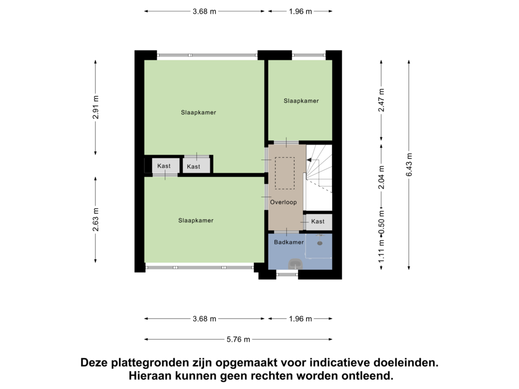 Bekijk plattegrond van Eerste Verdieping van Kamerlingh Onnessingel 24