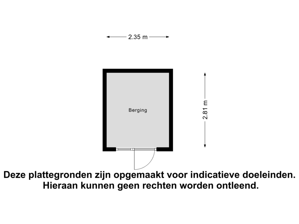 Bekijk plattegrond van Berging van Kamerlingh Onnessingel 24