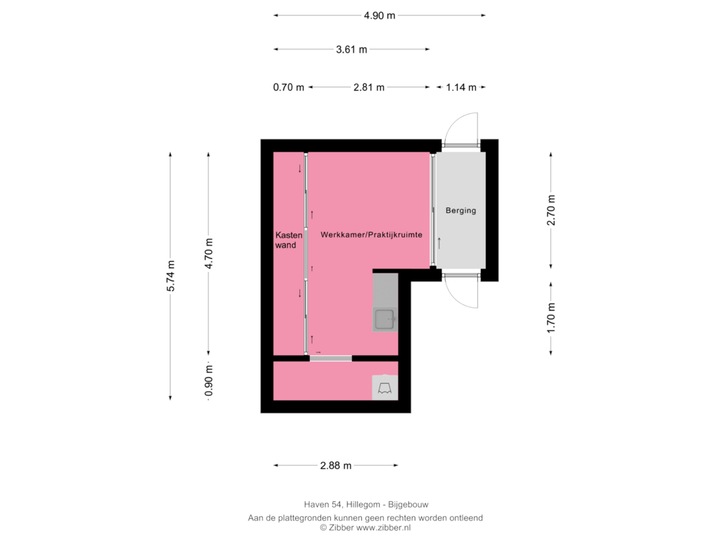 Bekijk plattegrond van Bijgebouw van Haven 54