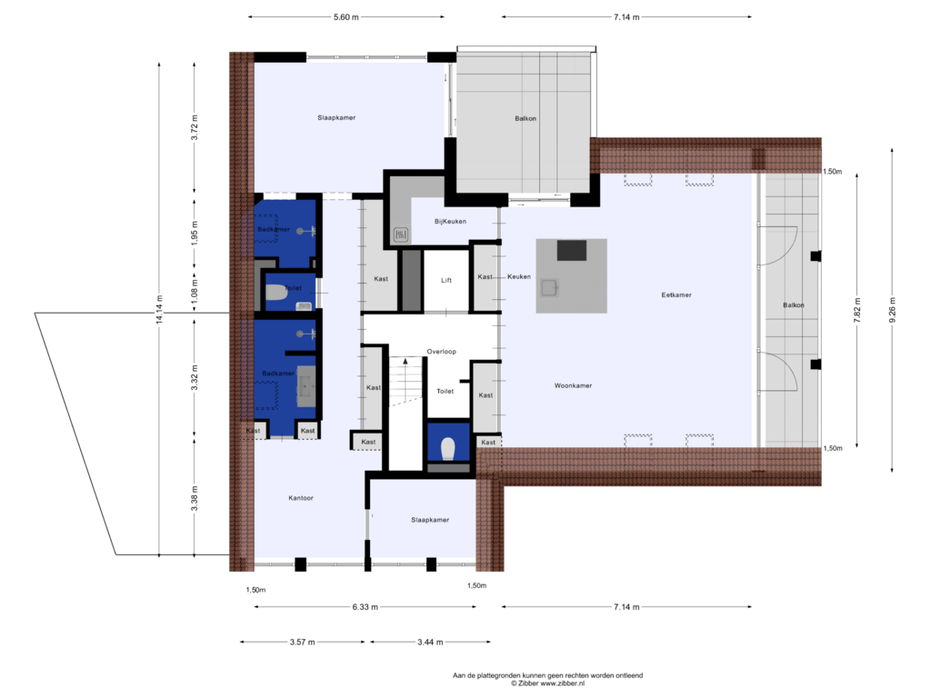 Bekijk plattegrond van Eerste Verdieping van Markdal 6