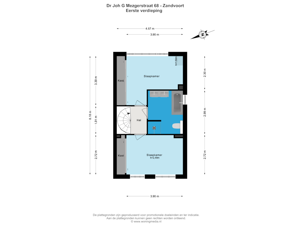 Bekijk plattegrond van 1e_verd van Dr Joh G Mezgerstraat 68