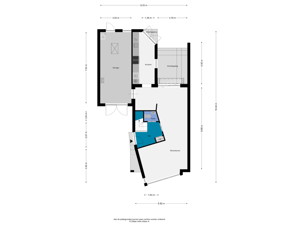 Bekijk plattegrond van Begane Grond van Het Geleer 21