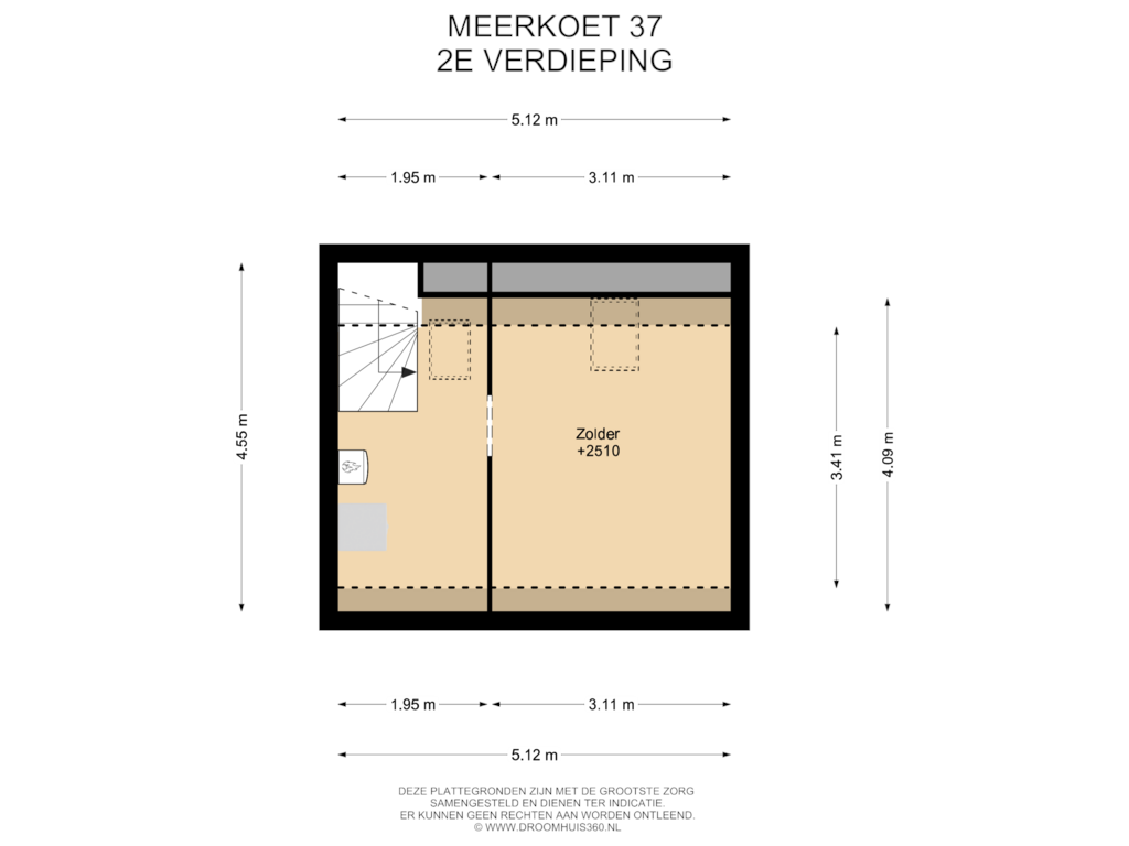 Bekijk plattegrond van 2E Verdieping van Meerkoet 37