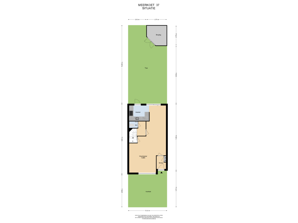 Bekijk plattegrond van Situatie van Meerkoet 37