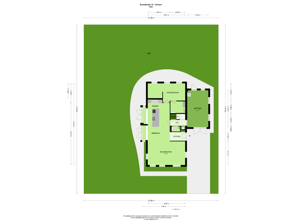 Bekijk plattegrond van TUIN van Schaakveld 10