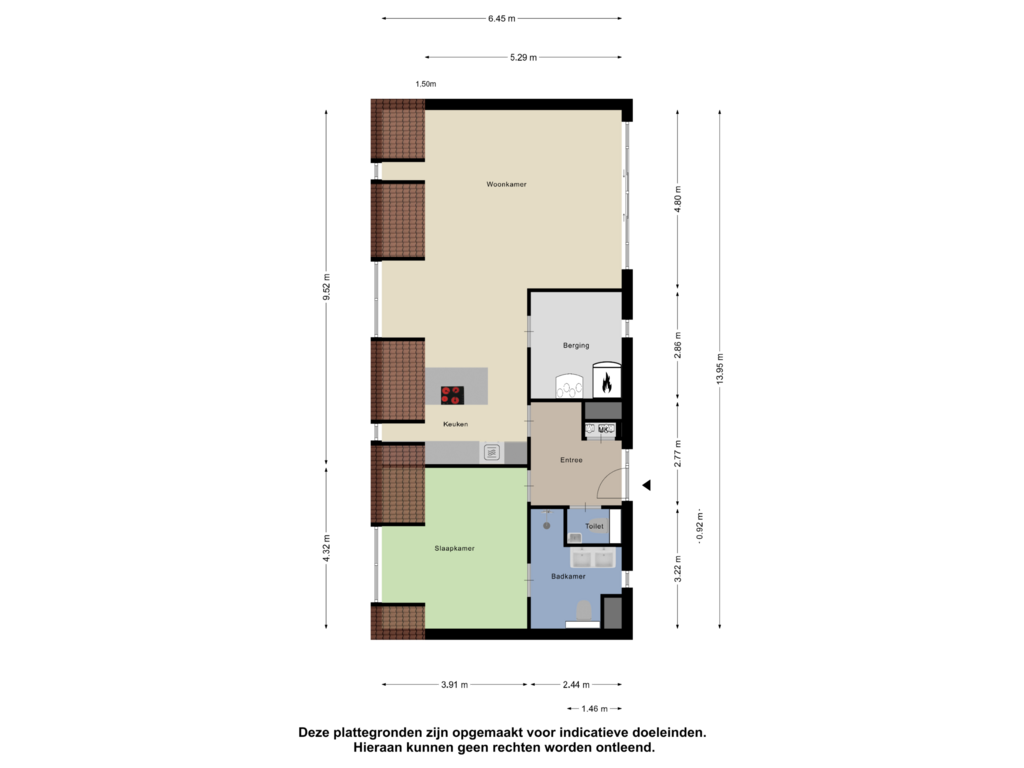 Bekijk plattegrond van Appartement van Zuideinde 76-L