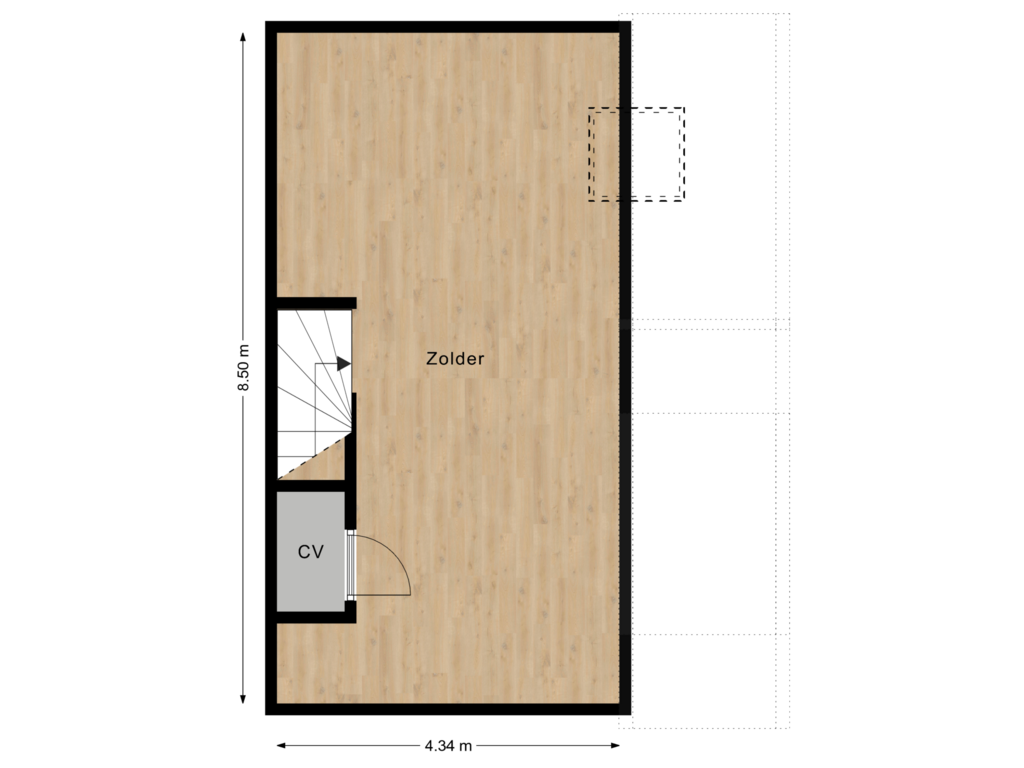 Bekijk plattegrond van Floor 2 van Leen van Ooijenlaan 36