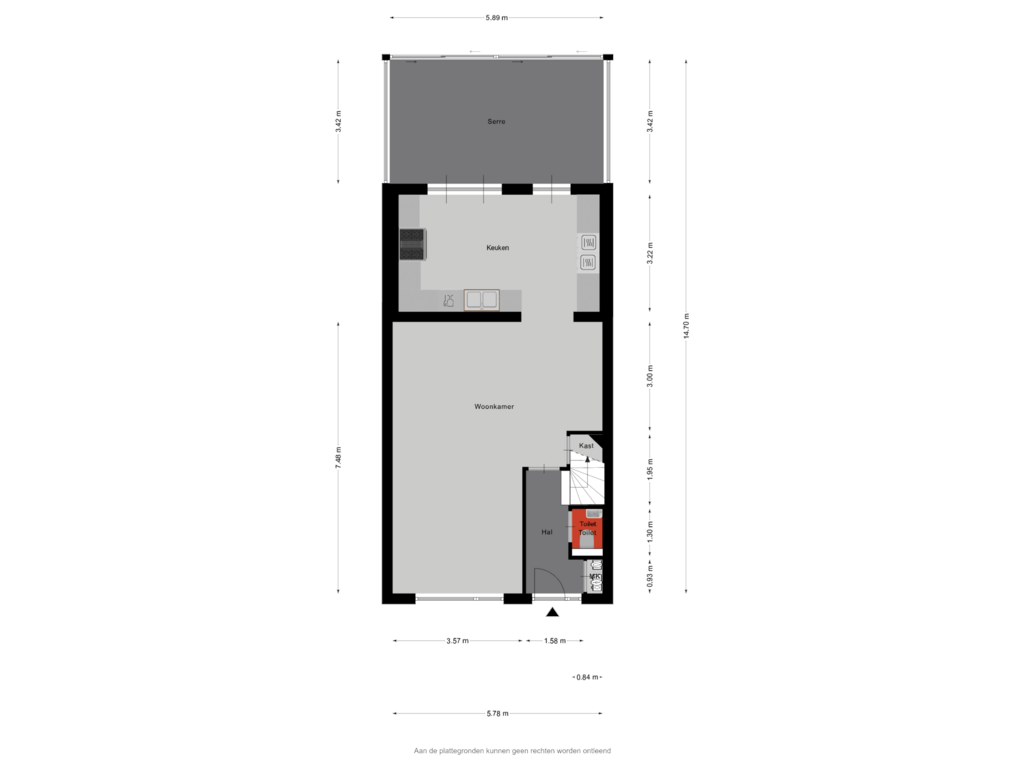 Bekijk plattegrond van Begane Grond van Fransebaan 579