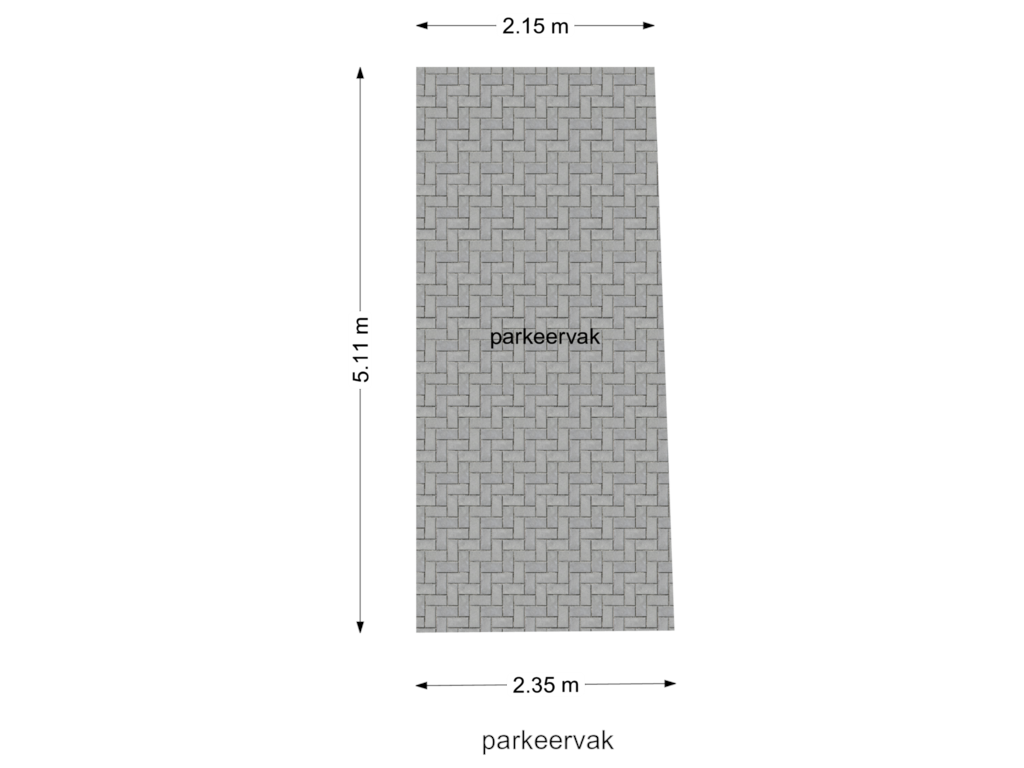 View floorplan of parkeervak of Heijdseweg 40