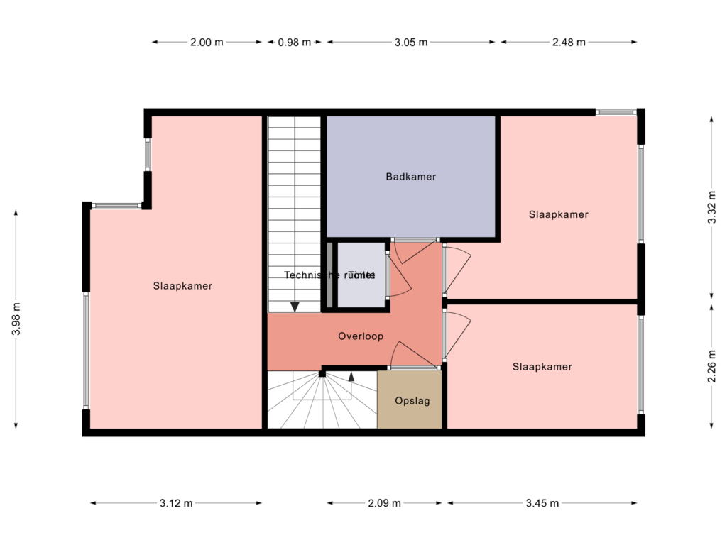 Bekijk plattegrond van 1e Verdieping van van Goghlaan 56