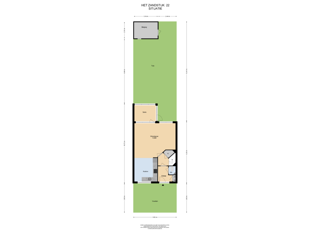 View floorplan of Situatie of Het Zandstuk 22