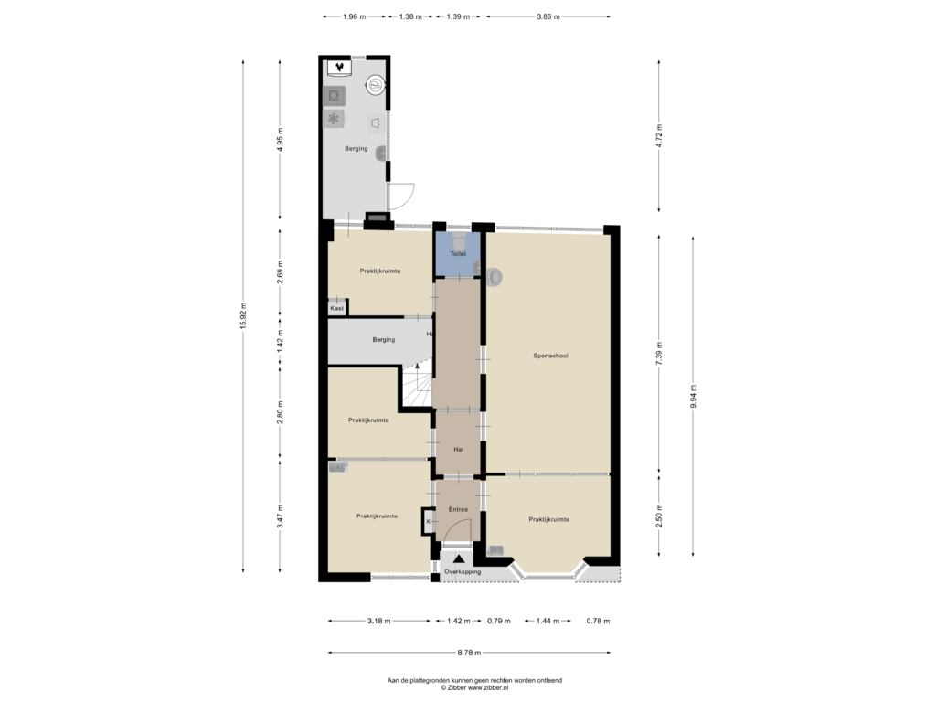 Bekijk plattegrond van Begane Grond van Blauwedijk 33