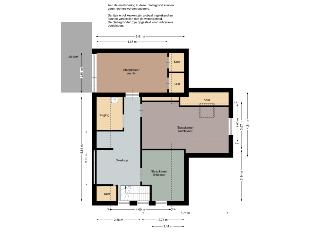 Bekijk plattegrond van Eerste verdieping van Marijkeweg 6