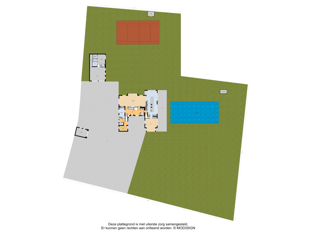 Bekijk plattegrond van Situatie van Burgemeester den Texlaan 23