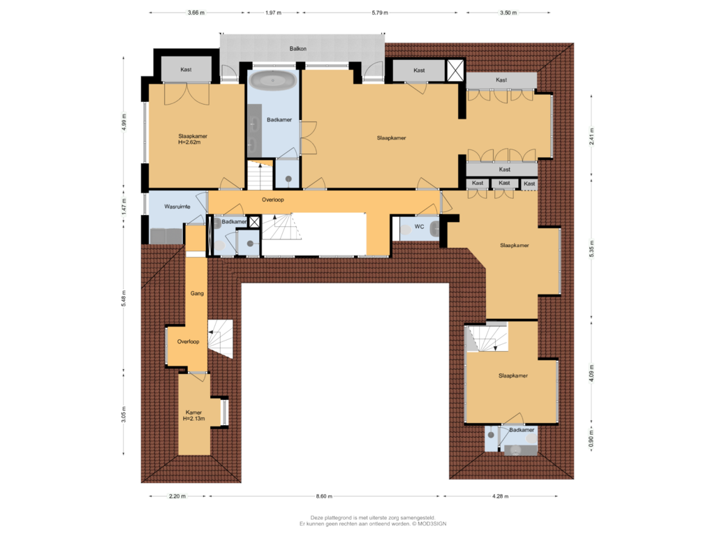 Bekijk plattegrond van 1e Verdieping van Burgemeester den Texlaan 23