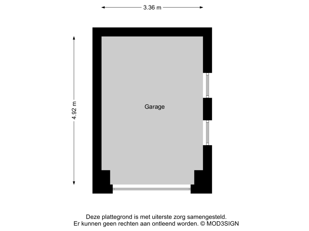 Bekijk plattegrond van Floor 22 van Burgemeester den Texlaan 23