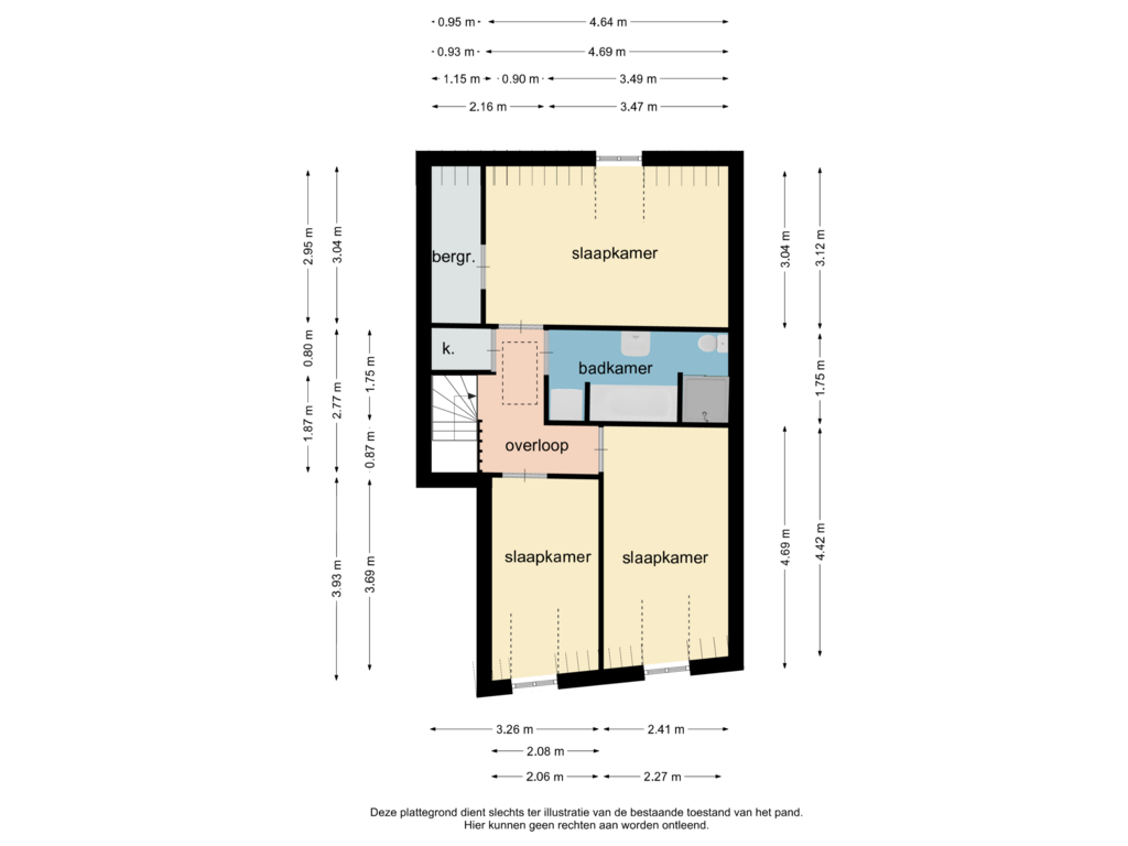 Bekijk plattegrond van 2e verdieping van Venlosepoort 8