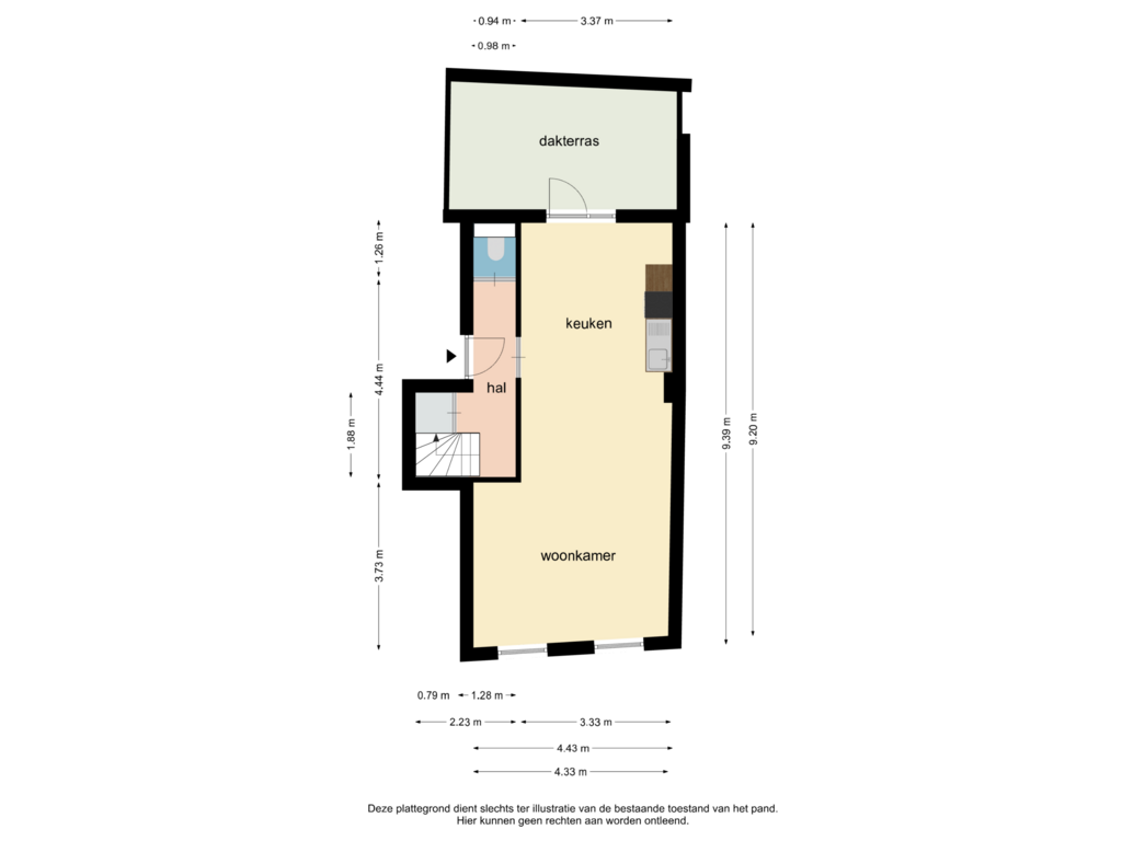 Bekijk plattegrond van 1e verdieping van Venlosepoort 8