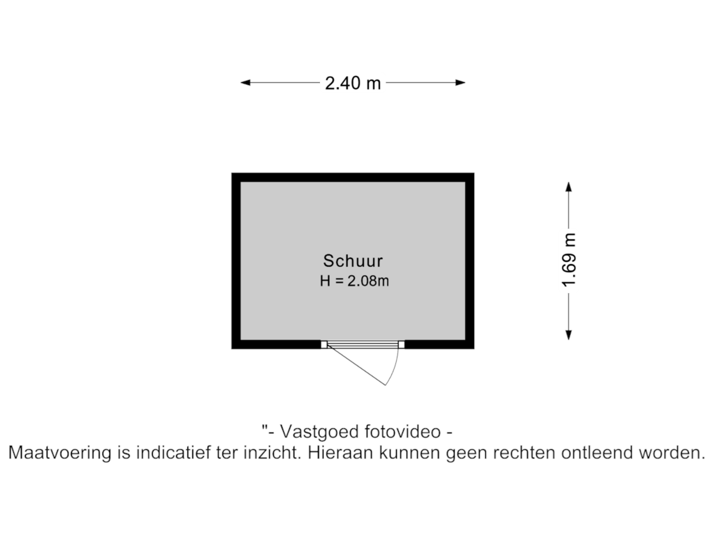 View floorplan of Schuur of Boezem 35