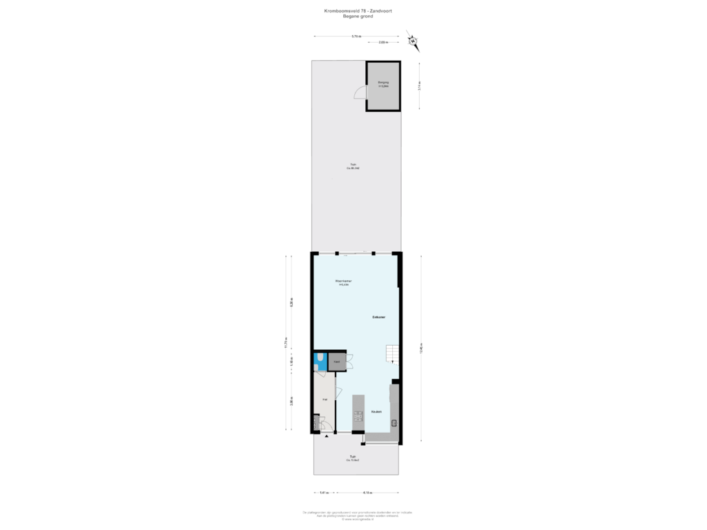 View floorplan of Begane grond of Kromboomsveld 78