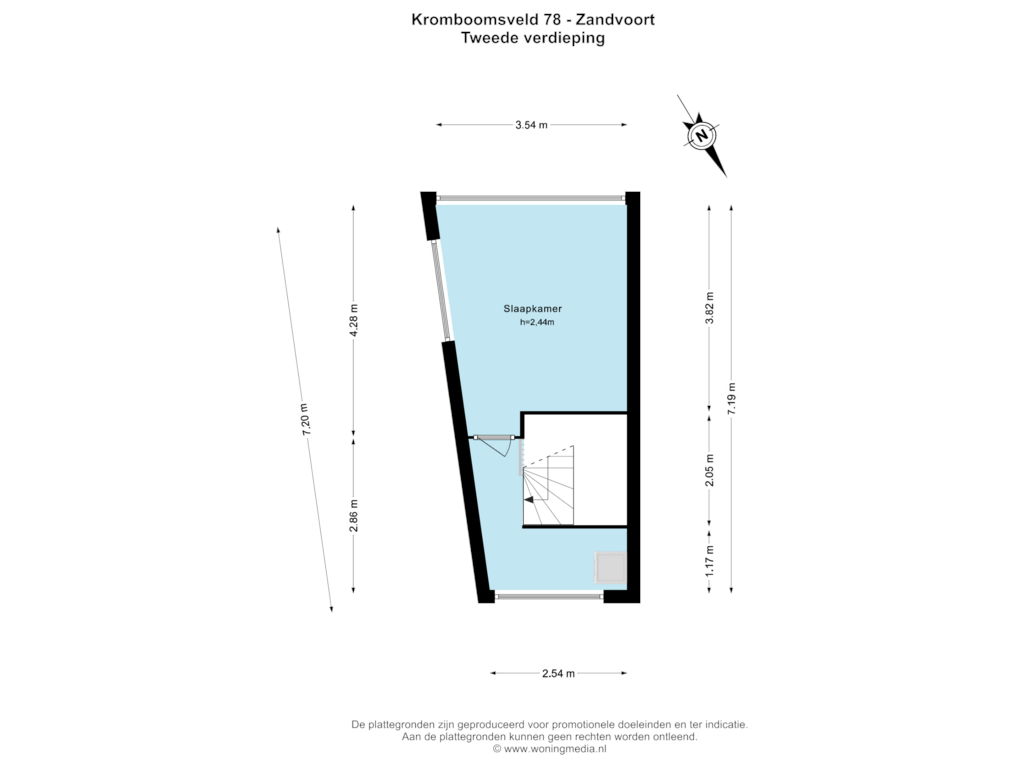 View floorplan of 2e verd of Kromboomsveld 78