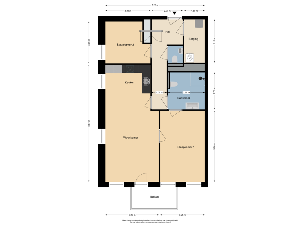 Bekijk plattegrond van Appartement van Hellingbaan 307