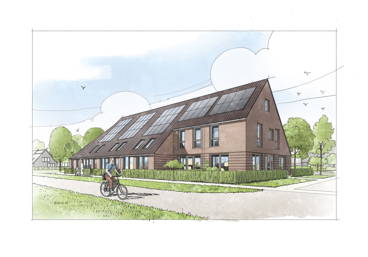 Foto 4 van Rug-aan-rug woning Hallehuis (Bouwnr. 40)