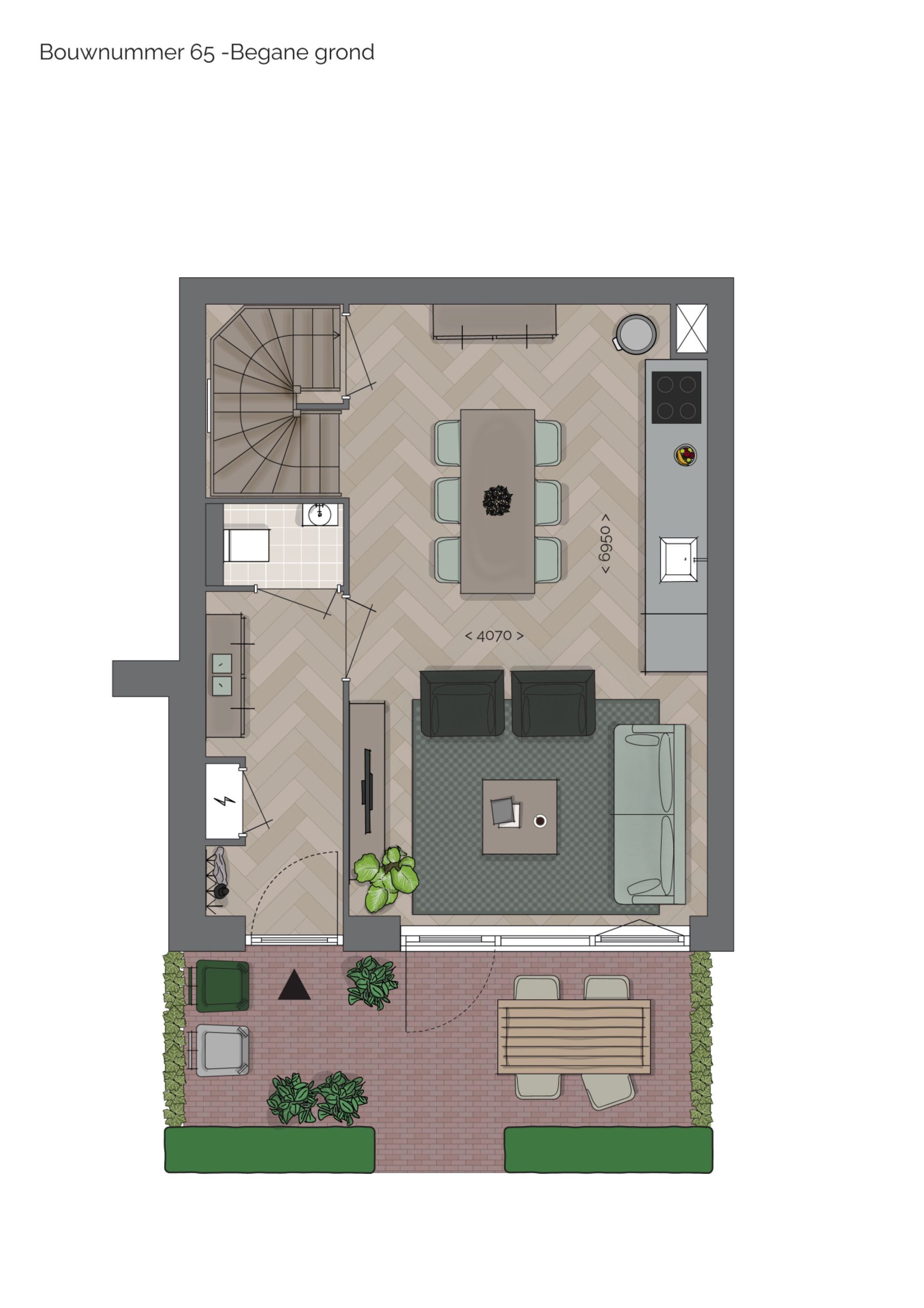 Foto 9 van Rug-aan-rug woning Hallehuis (Bouwnr. 40)