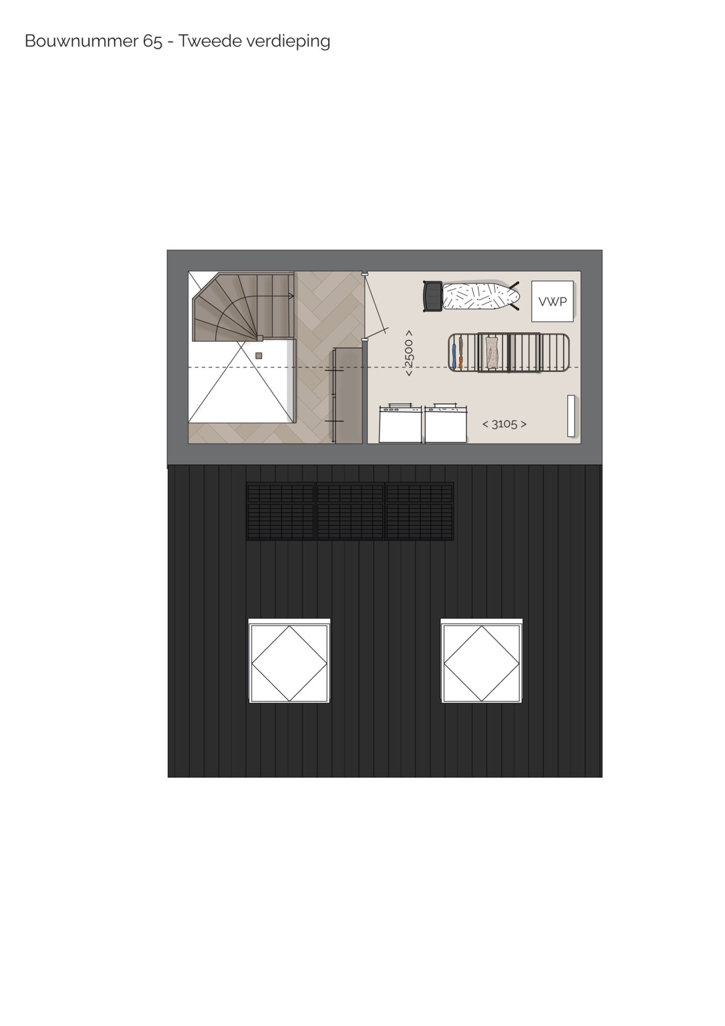 Foto 10 van Rug-aan-rug woning Hallehuis (Bouwnr. 39)