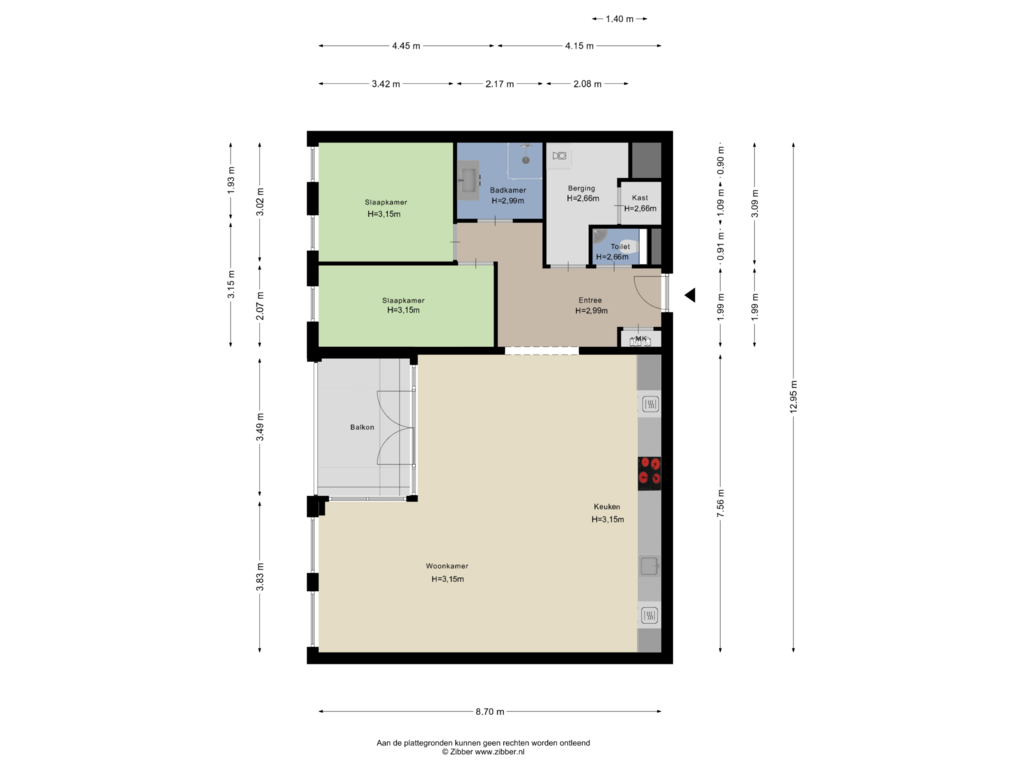 View floorplan of Appartement of Contrescarp 150