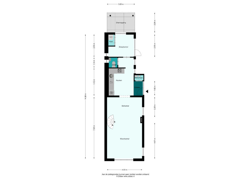 Bekijk plattegrond van Begane Grond van Dorpsstraat 804