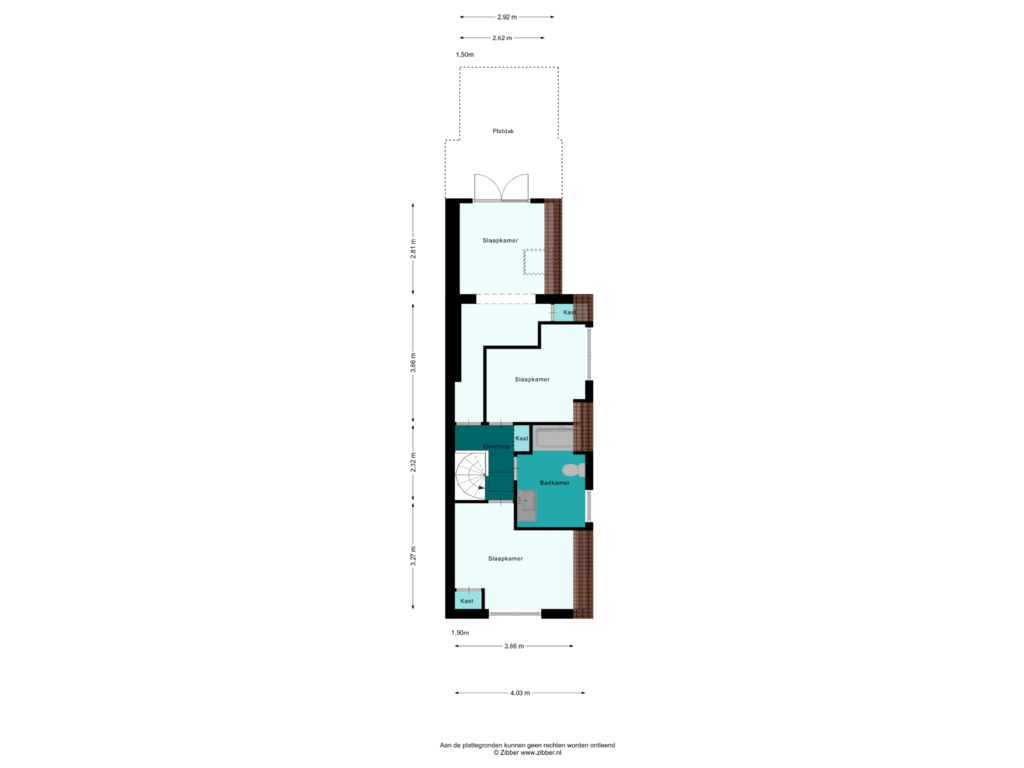 Bekijk plattegrond van Eerste Verdieping van Dorpsstraat 804