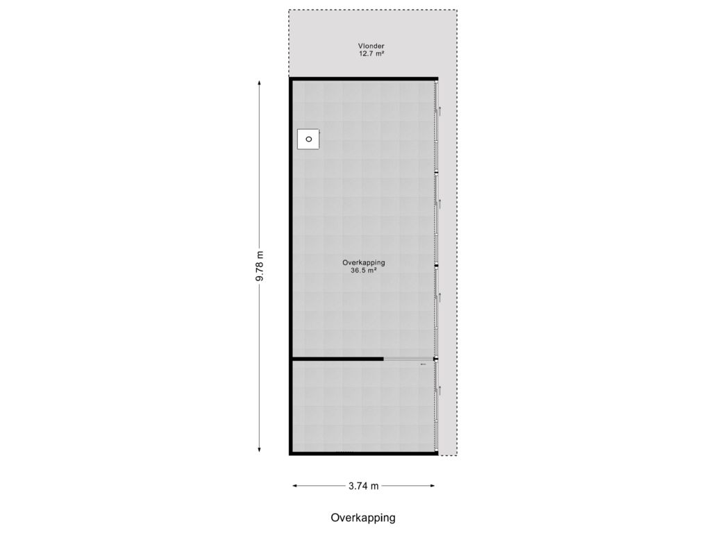 Bekijk plattegrond van Overkapping van Dreef 69