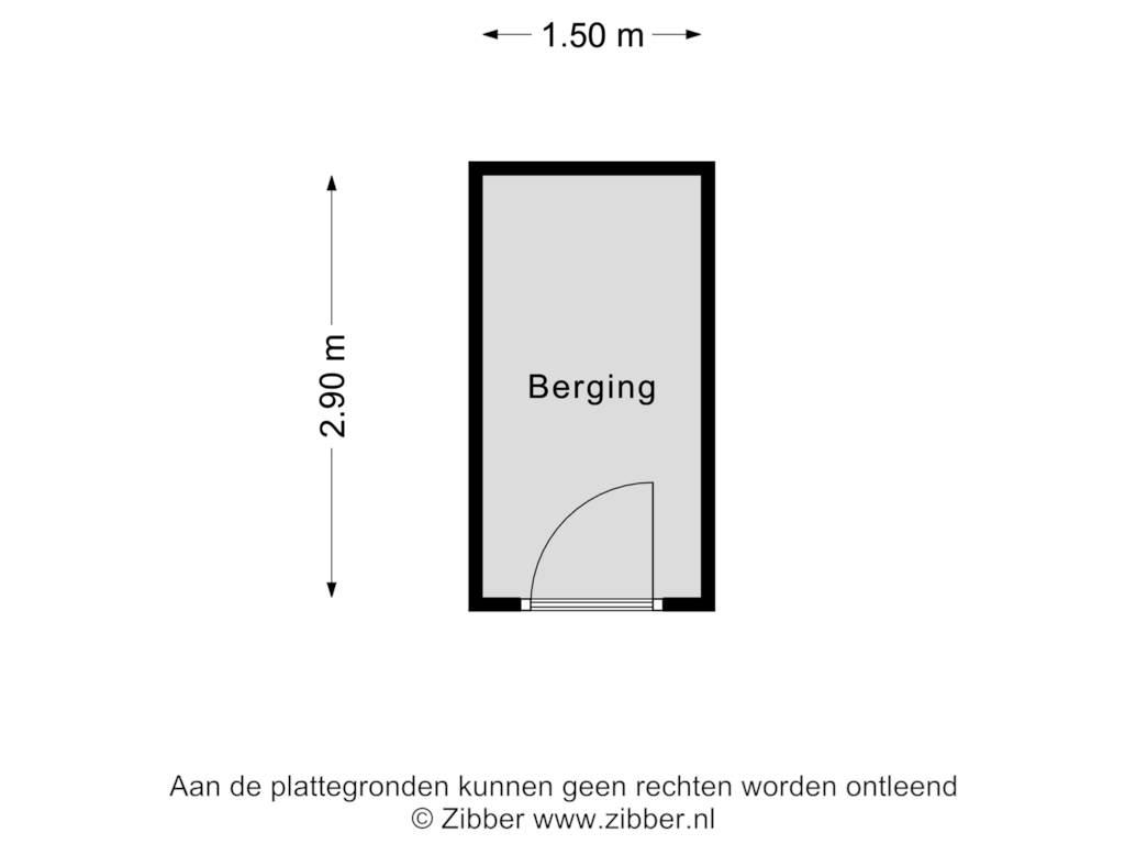 View floorplan of Berging of Celebesstraat 112-A