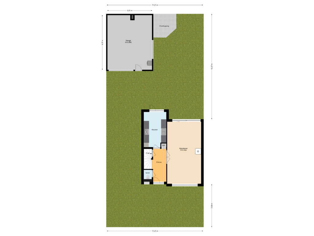 Bekijk plattegrond van Situatie van Van Twillerstraat 7