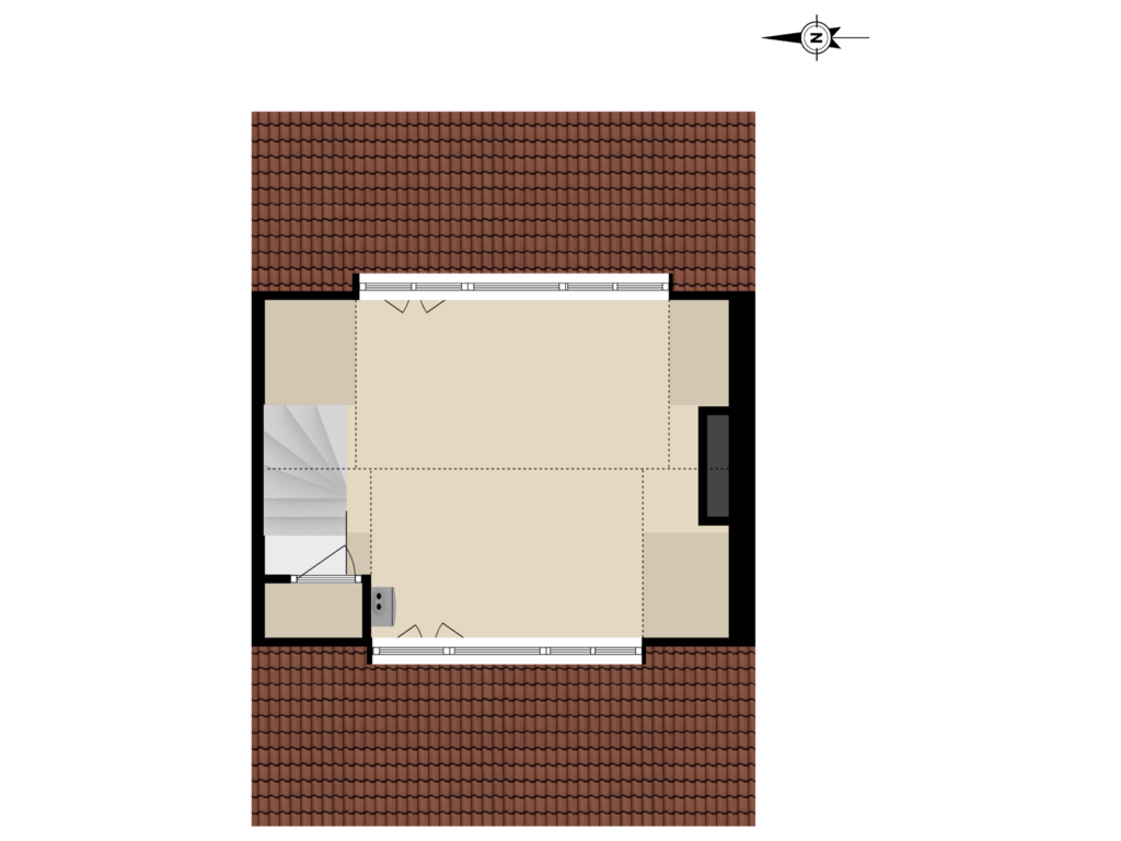 View floorplan of TWEEDE VERDIEPING of Jan Benninghstraat 42