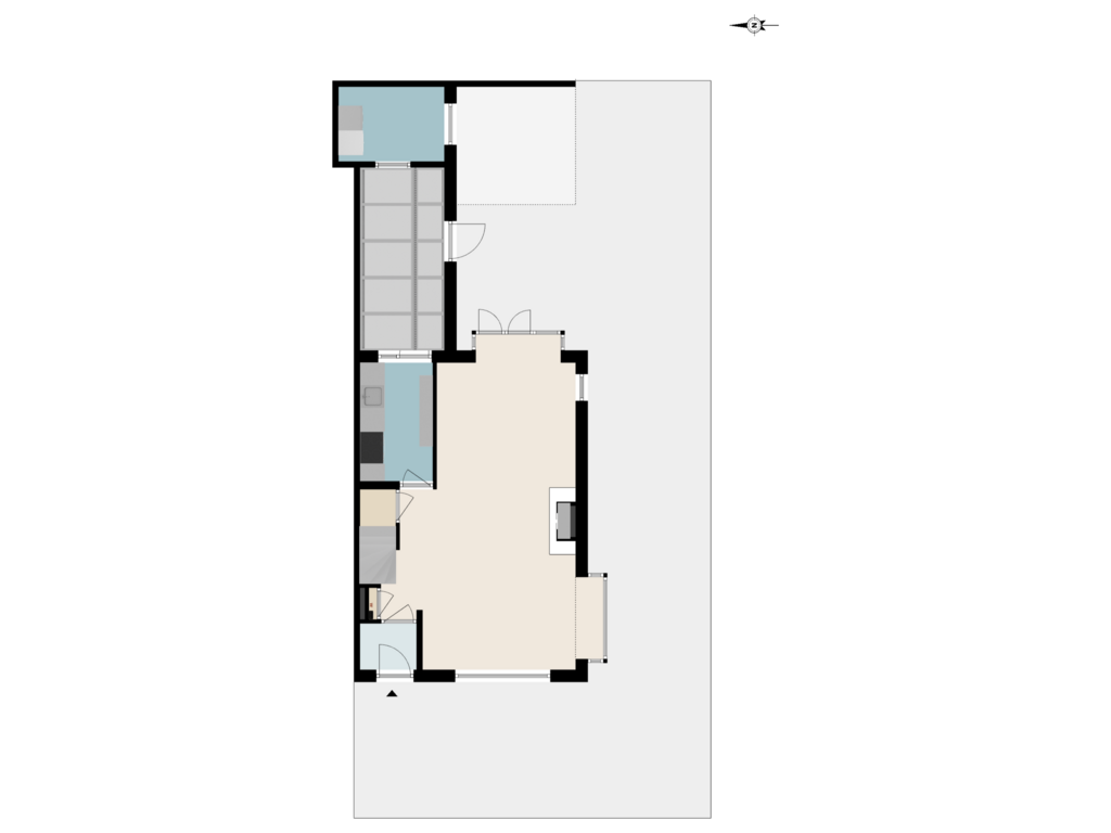 View floorplan of TUIN of Jan Benninghstraat 42