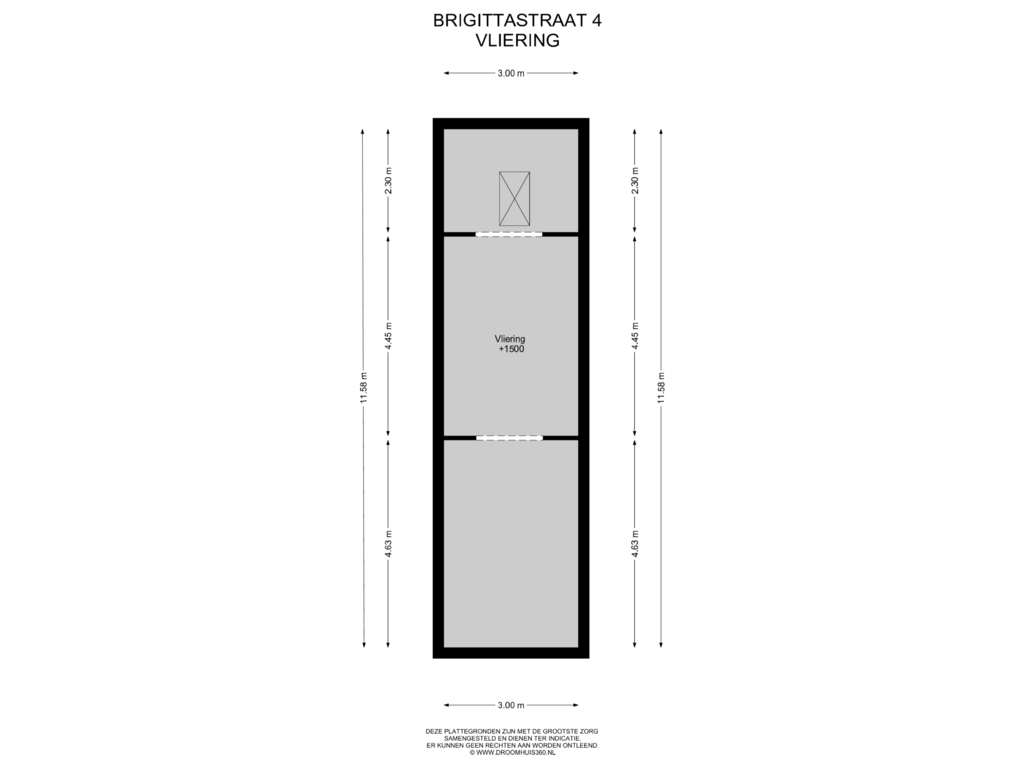 Bekijk plattegrond van Zolder van Brigittastraat 4