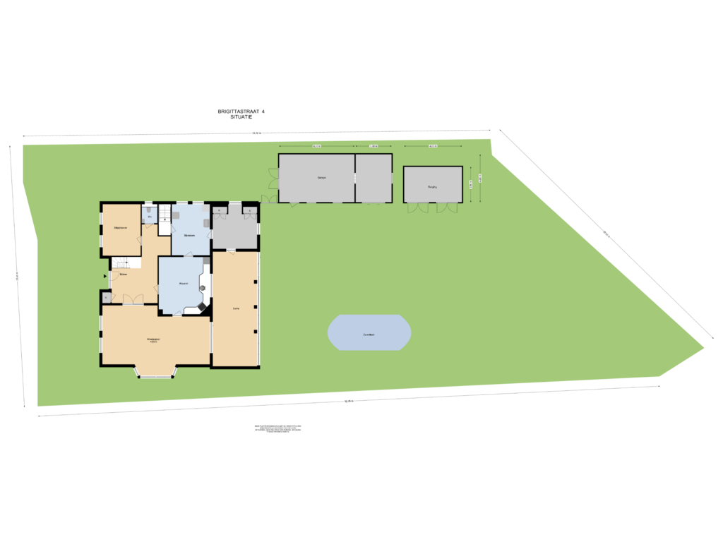 Bekijk plattegrond van Situatie van Brigittastraat 4